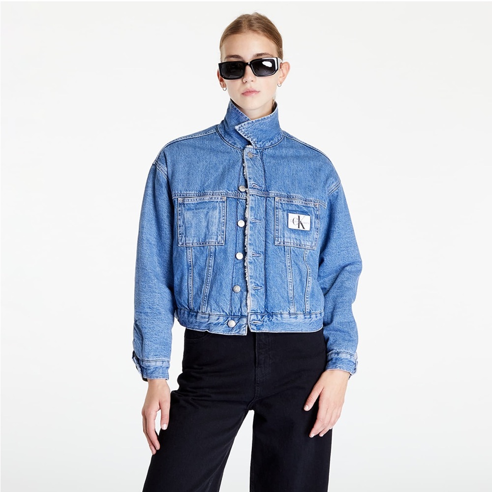 Reversible Denim Shearling Calvin Klein Jeans Jacket